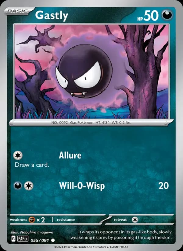 Gastly #055 — Paldean Fates