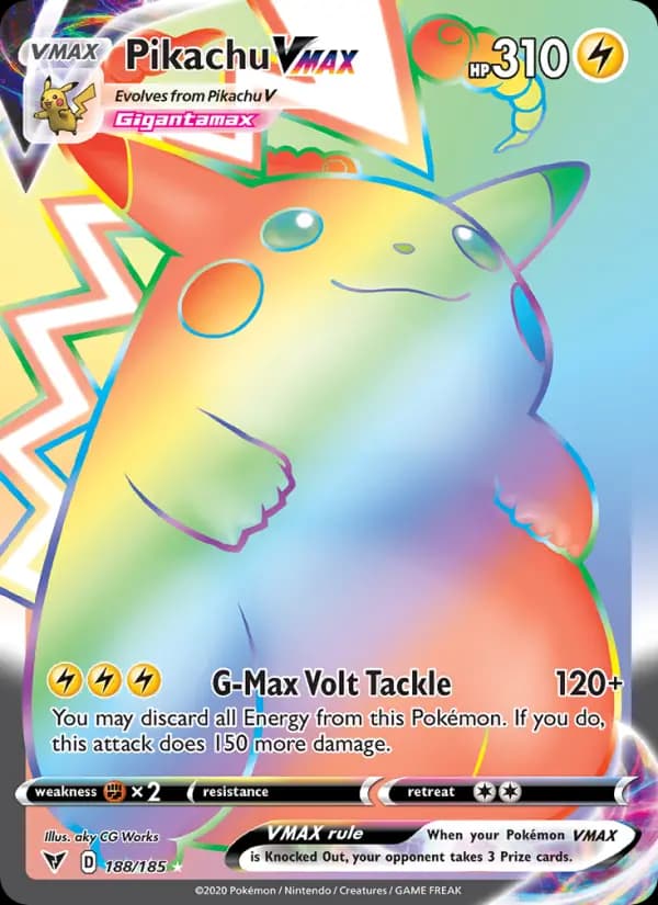 Pikachu VMAX #188 — Vivid Voltage