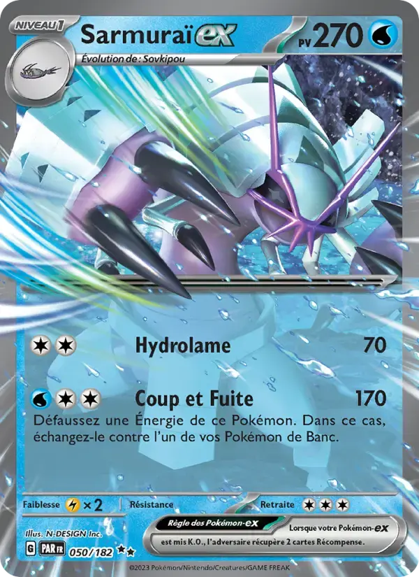 Carte Pokémon Sarmuraï-ex #050 — Faille Paradoxe