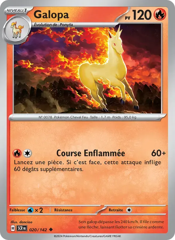 Carte Pokémon Galopa #020 — Couronne Stellaire