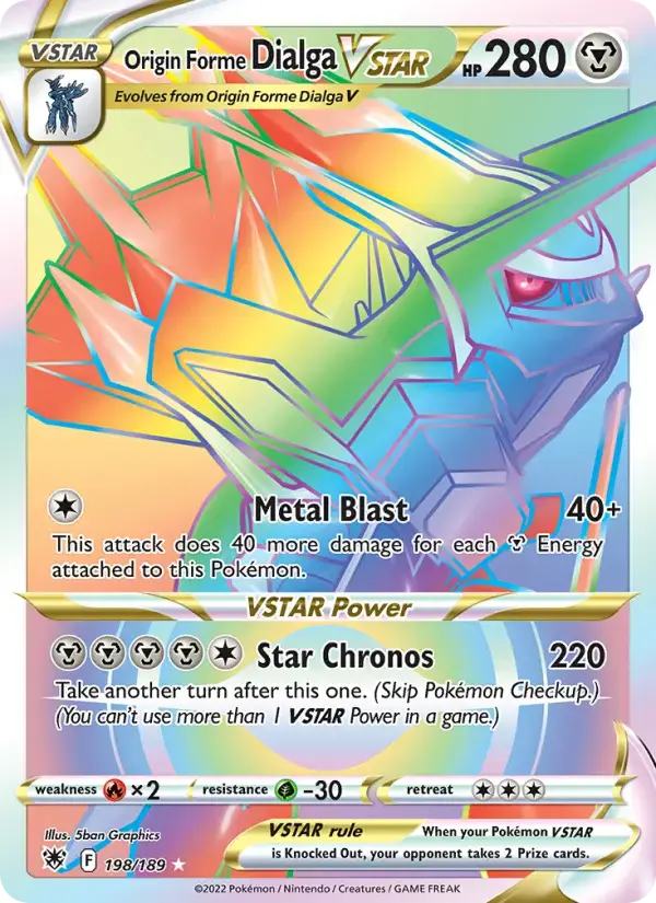 Origin Forme Dialga VSTAR #198 — Astral Radiance