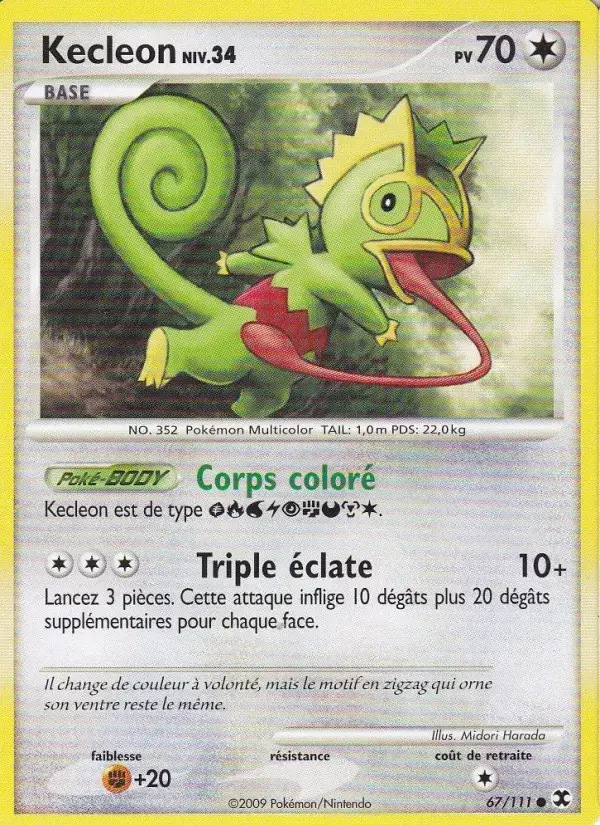 Carte Pokémon Kecleon Niv. 34 #67 — Rivaux Émergeants