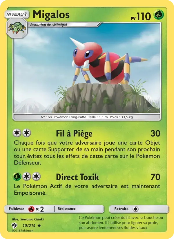 Carte Pokémon Migalos #10 — Tonnerre Perdu