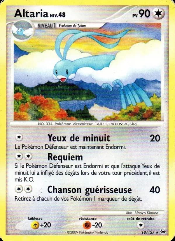 Carte Pokémon Altaria #18 — Platine
