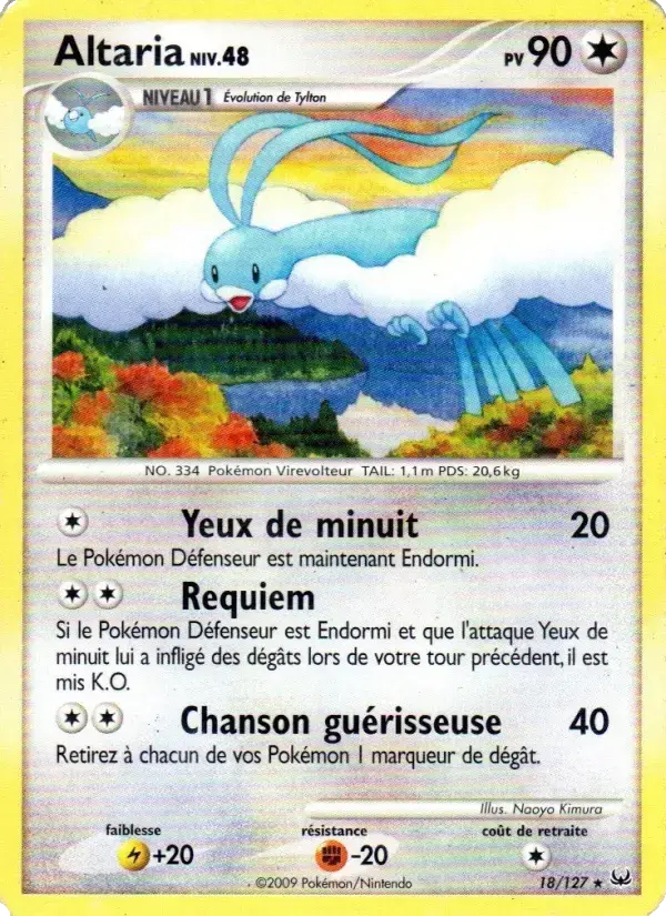 Carte Pokémon Altaria #18 — Platine