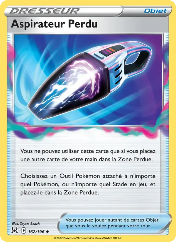 Carte Pokémon Aspirateur Perdu #162 — Origine Perdue