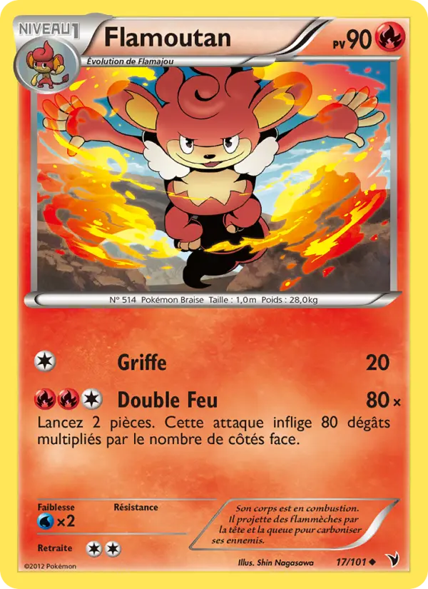 Carte Pokémon Flamoutan #17 — Nobles Victoires