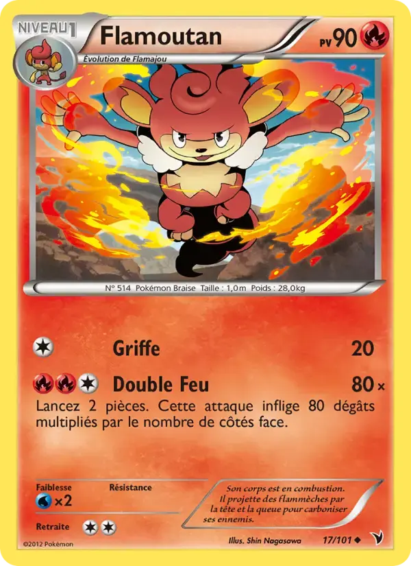 Carte Pokémon Flamoutan #17 — Nobles Victoires