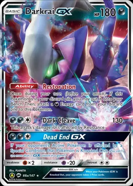 Carte Pokémon Darkrai-GX #88a/147 — Jumbo