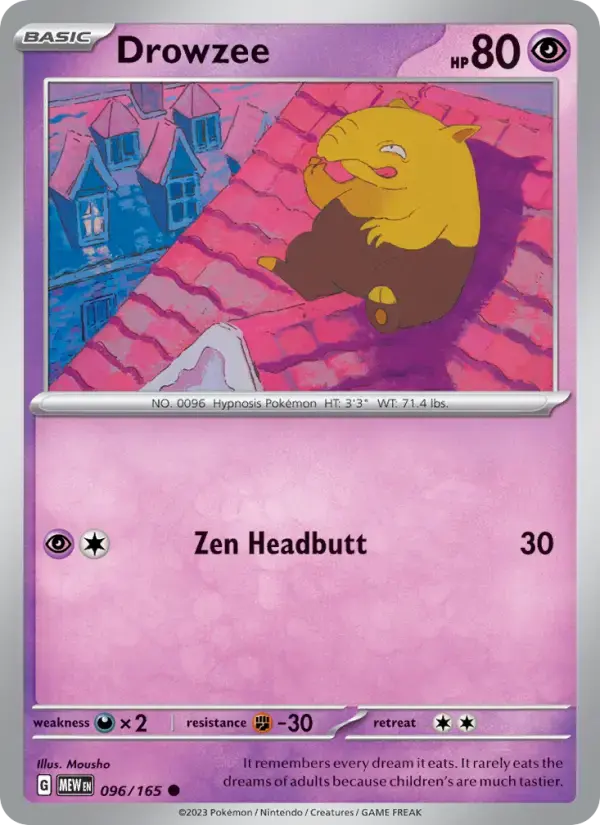 Drowzee #096 — 151