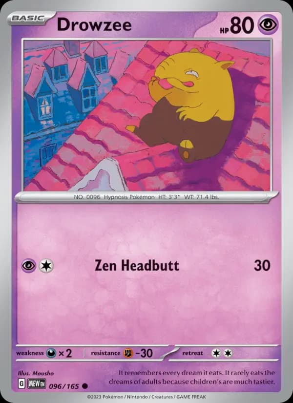 Drowzee #096 — 151