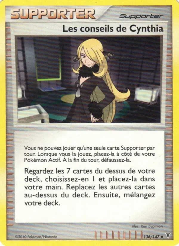 Carte Pokémon Les conseils de Cynthia #136 — Vainqueurs Suprêmes