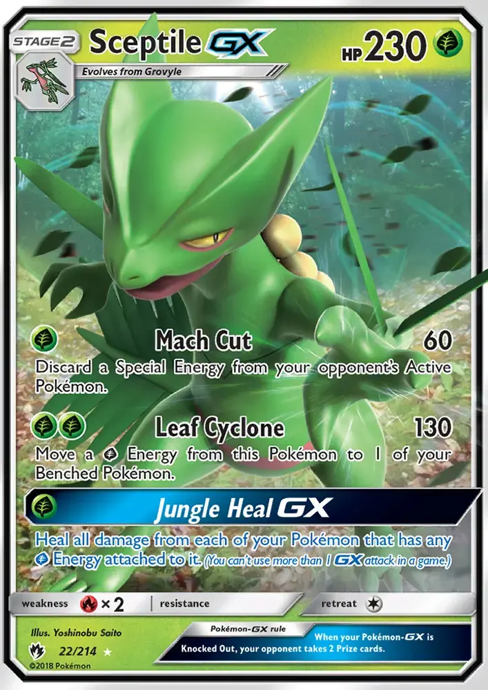 Sceptile GX #22 — Lost Thunder