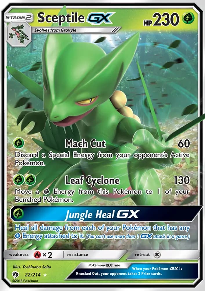 Sceptile GX #22 — Lost Thunder