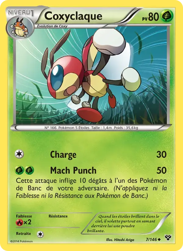 Carte Pokémon Coxyclaque #7 — XY