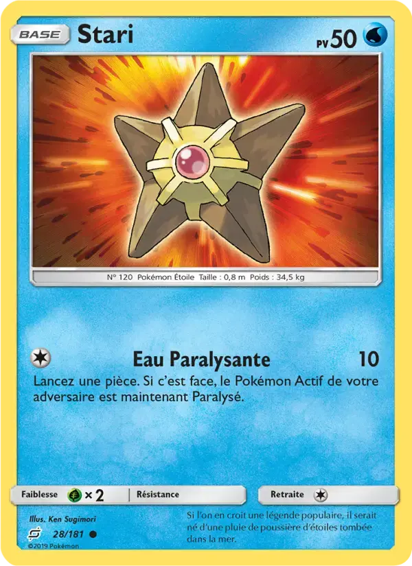 Carte Pokémon Stari #28 — Duo de Choc