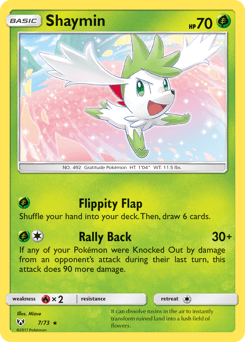 Carte Pokémon Shaymin #7 — Légendes Brillantes