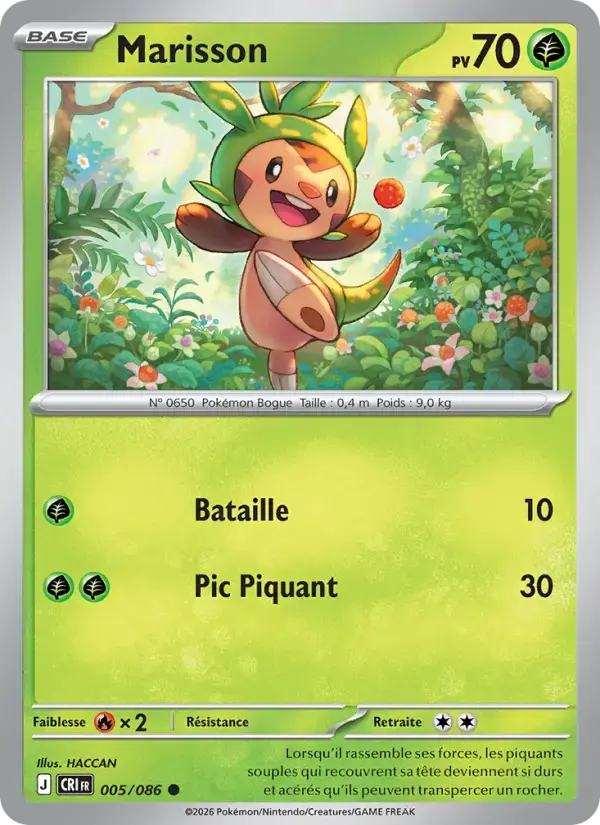 Carte Pokémon Marisson #005 — Chaos Ascendant