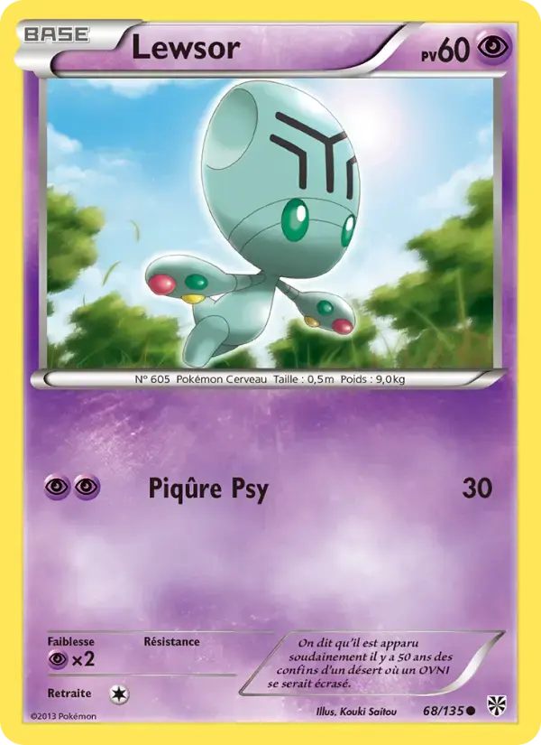 Carte Pokémon Lewsor #68 — Tempête Plasma