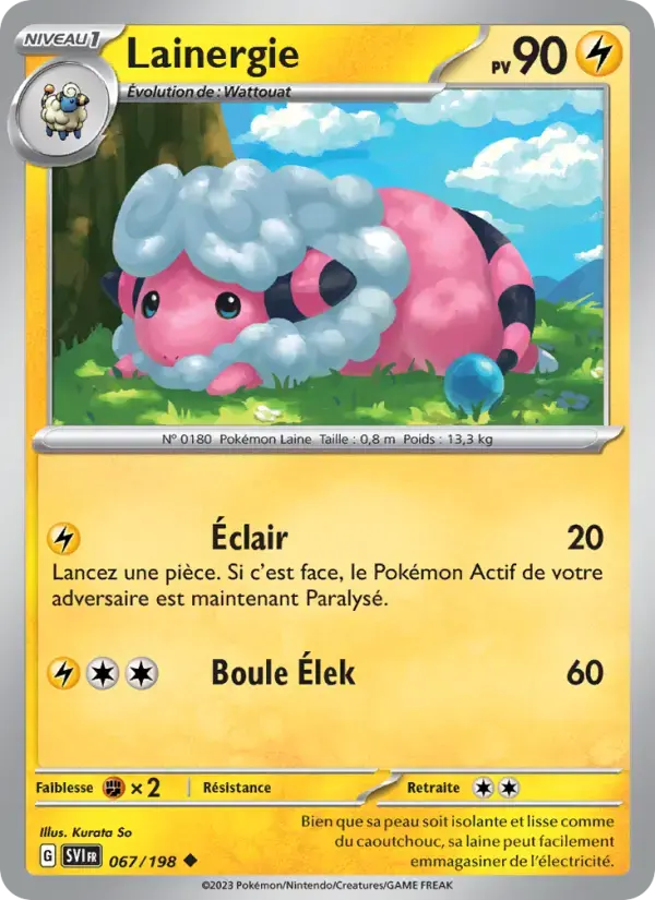 Carte Pokémon Lainergie #067 — Écarlate et Violet