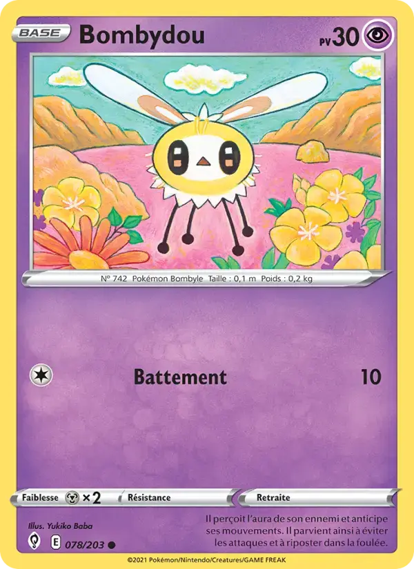Carte Pokémon Bombydou #78 — Évolution Céleste