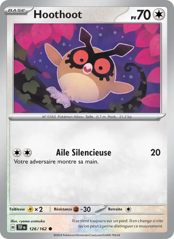 Carte Pokémon Hoothoot #126 — Forces Temporelles