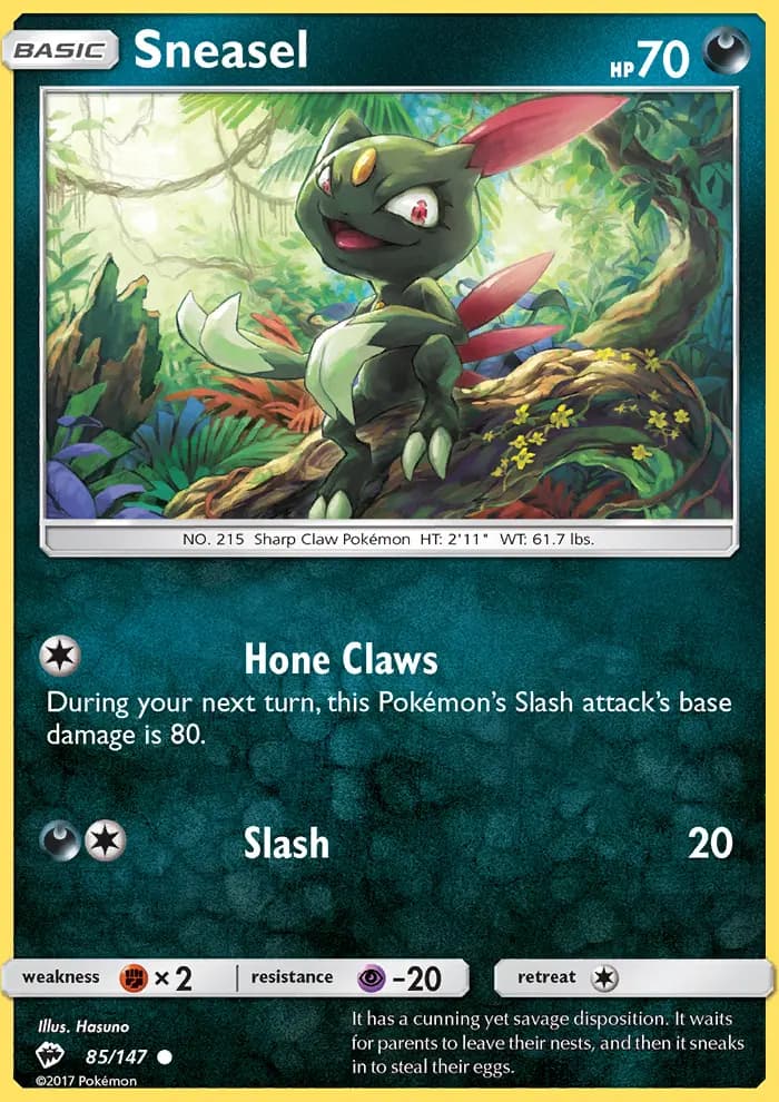 Sneasel #85 — Burning Shadows