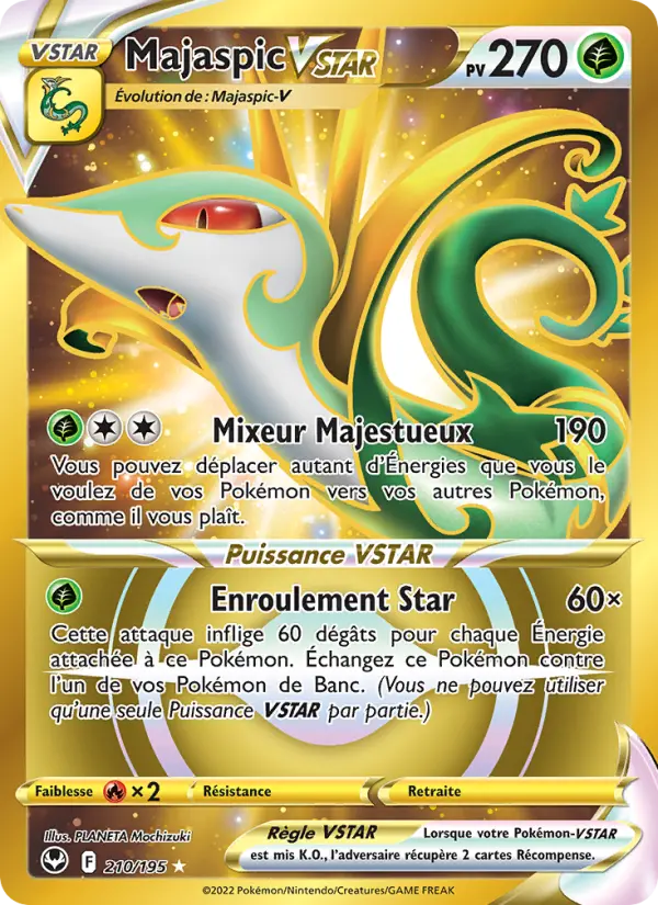 Carte Pokémon Majaspic VSTAR #210 — Tempête Argentée