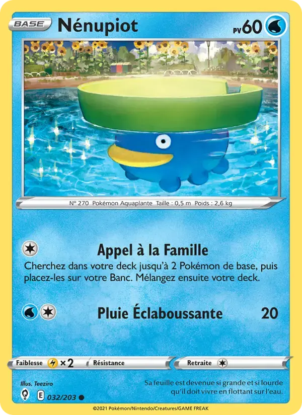 Carte Pokémon Nénupiot #32 — Évolution Céleste