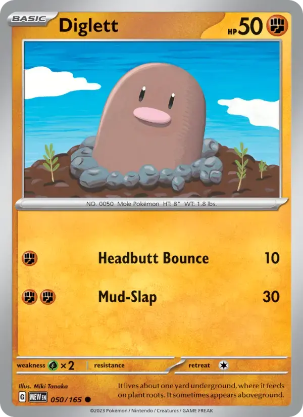 Diglett #050 — 151