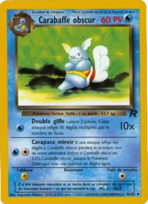 Carte Pokémon Carabaffe obscur #46 — Team Rocket
