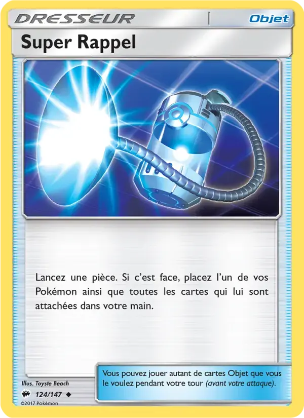 Carte Pokémon Super Rappel #124 — Ombres Ardentes