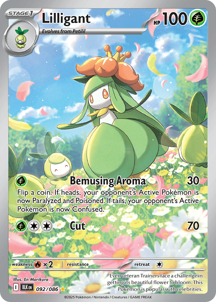 Lilligant #092 — Black Bolt