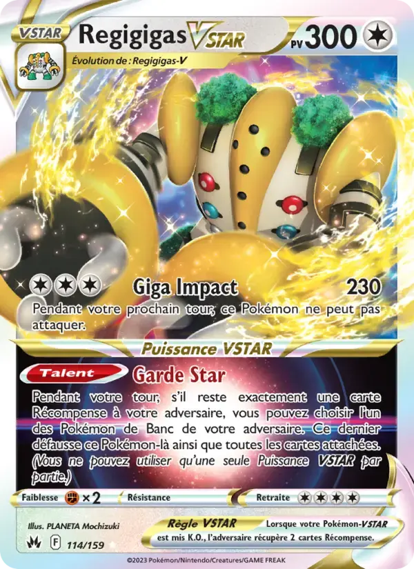 Carte Pokémon Regigigas VSTAR #114 — Zénith Suprême