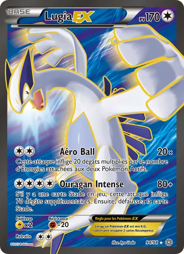 Carte Pokémon Lugia EX #94 — Origines Antiques