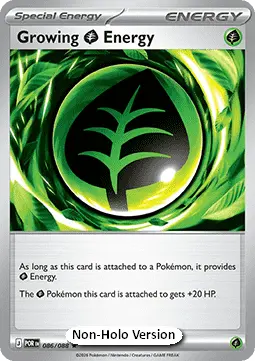 Carte Pokémon Énergie Grass Croissante #086 Non Holo — Équilibre Parfait