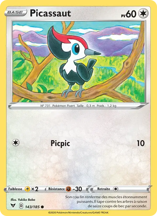Carte Pokémon Picassaut #143 — Voltage Éclatant