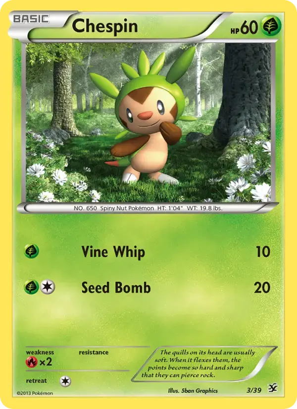 Chespin #3 — Kalos Starter Set