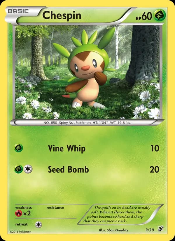 Chespin #3 — Kalos Starter Set