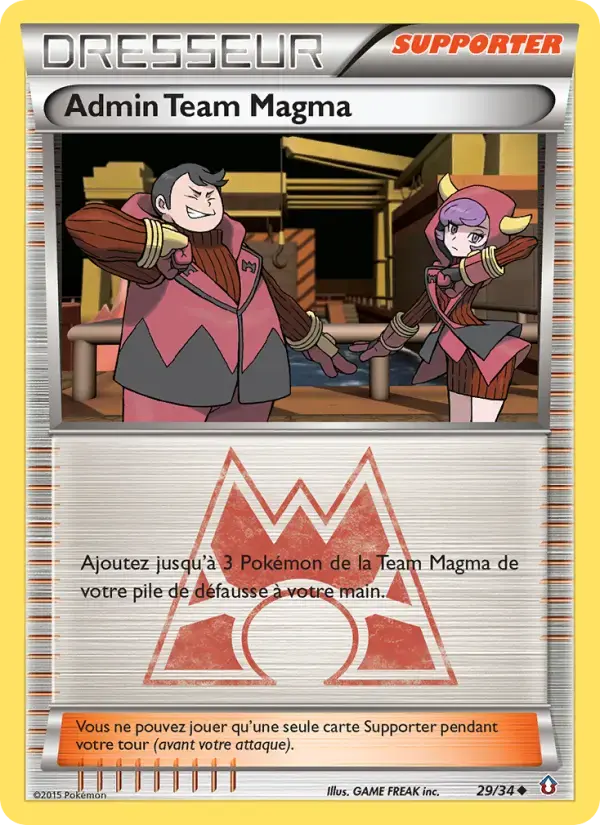 Carte Pokémon Admin Team Magma #29 — Double Danger