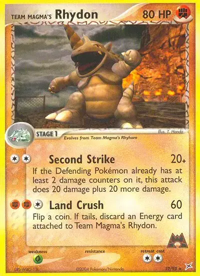 Team Magma's Rhydon #22 — Team Magma vs Team Aqua