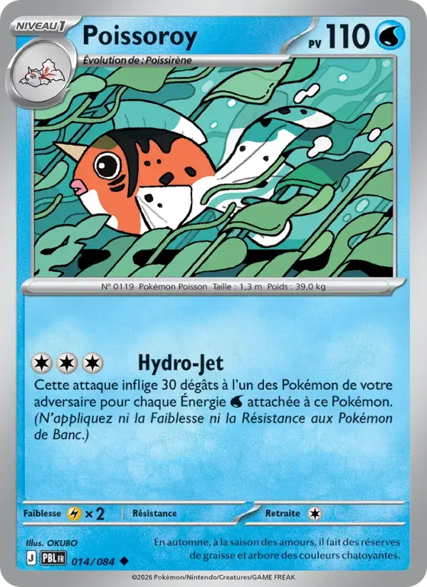 Carte Pokémon Poissoroy #014 — Nuit Noire