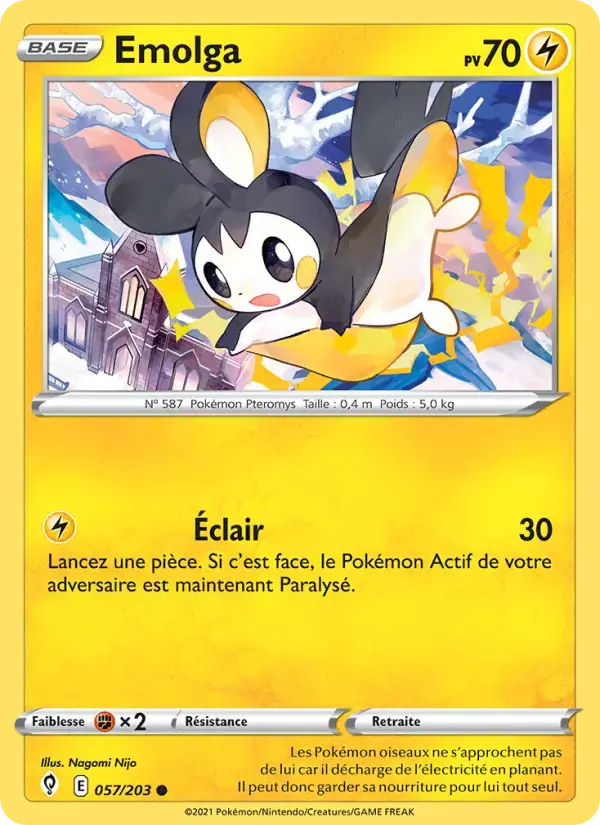 Carte Pokémon Emolga #57 — Évolution Céleste