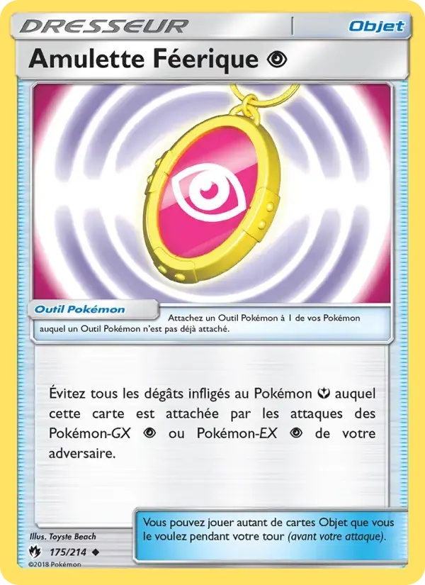 Carte Pokémon Amulette Féerique Psychic #175 — Tonnerre Perdu