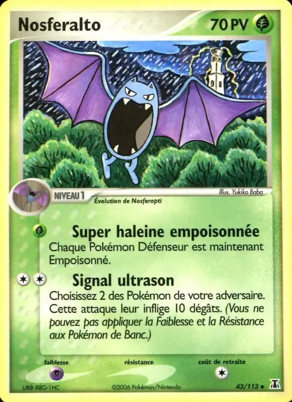 Carte Pokémon Nosferalto #43 — Espèces Delta
