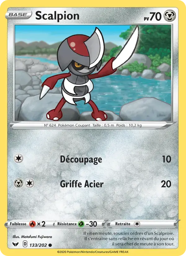 Carte Pokémon Scalpion #133 — Épée et Bouclier