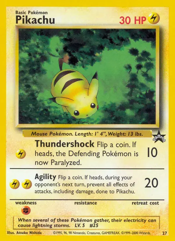Carte Pokémon Pikachu #27 — Promos Wizards