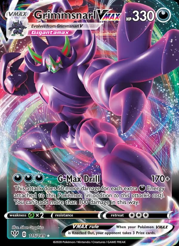 Grimmsnarl VMAX #115 — Darkness Ablaze