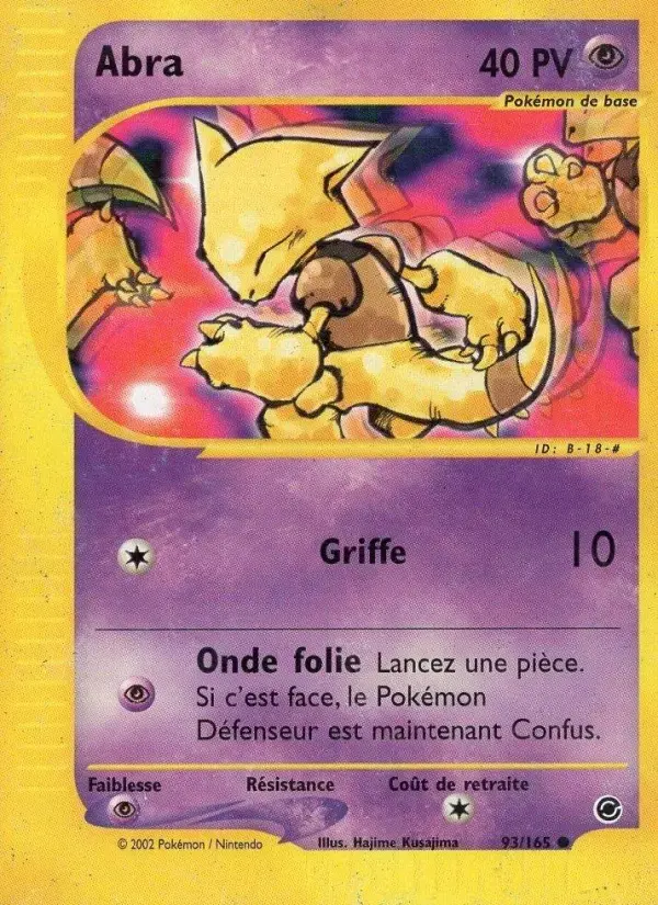 Carte Pokémon Abra #93 — Expédition