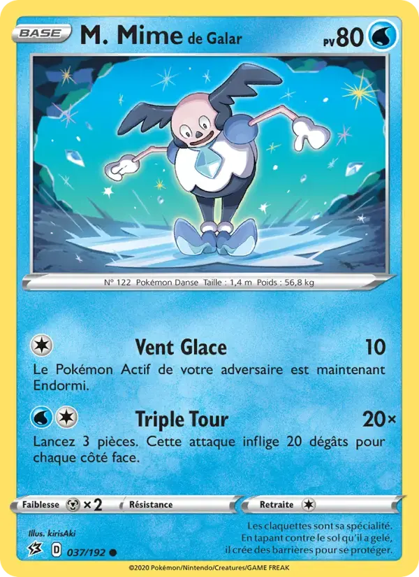 Carte Pokémon M. Mime de Galar #37 — Clash des Rebelles